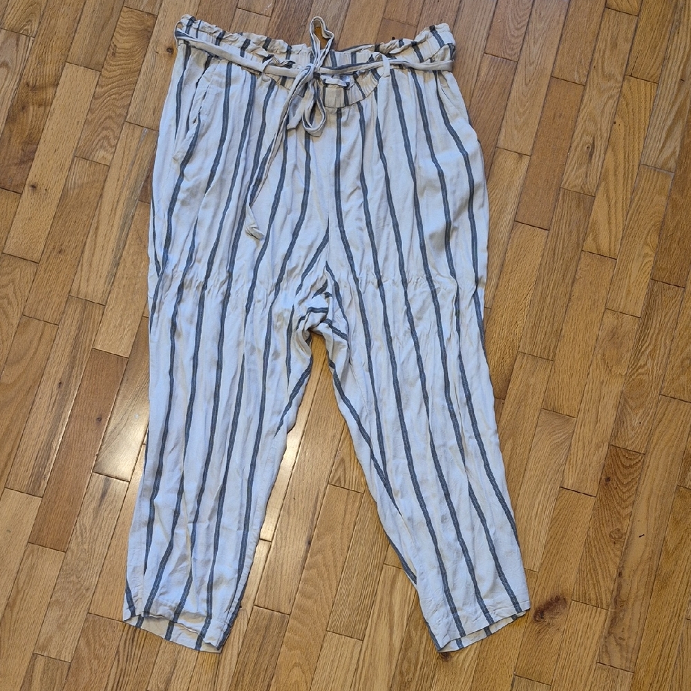 H&M Striped Pants in Blue and White